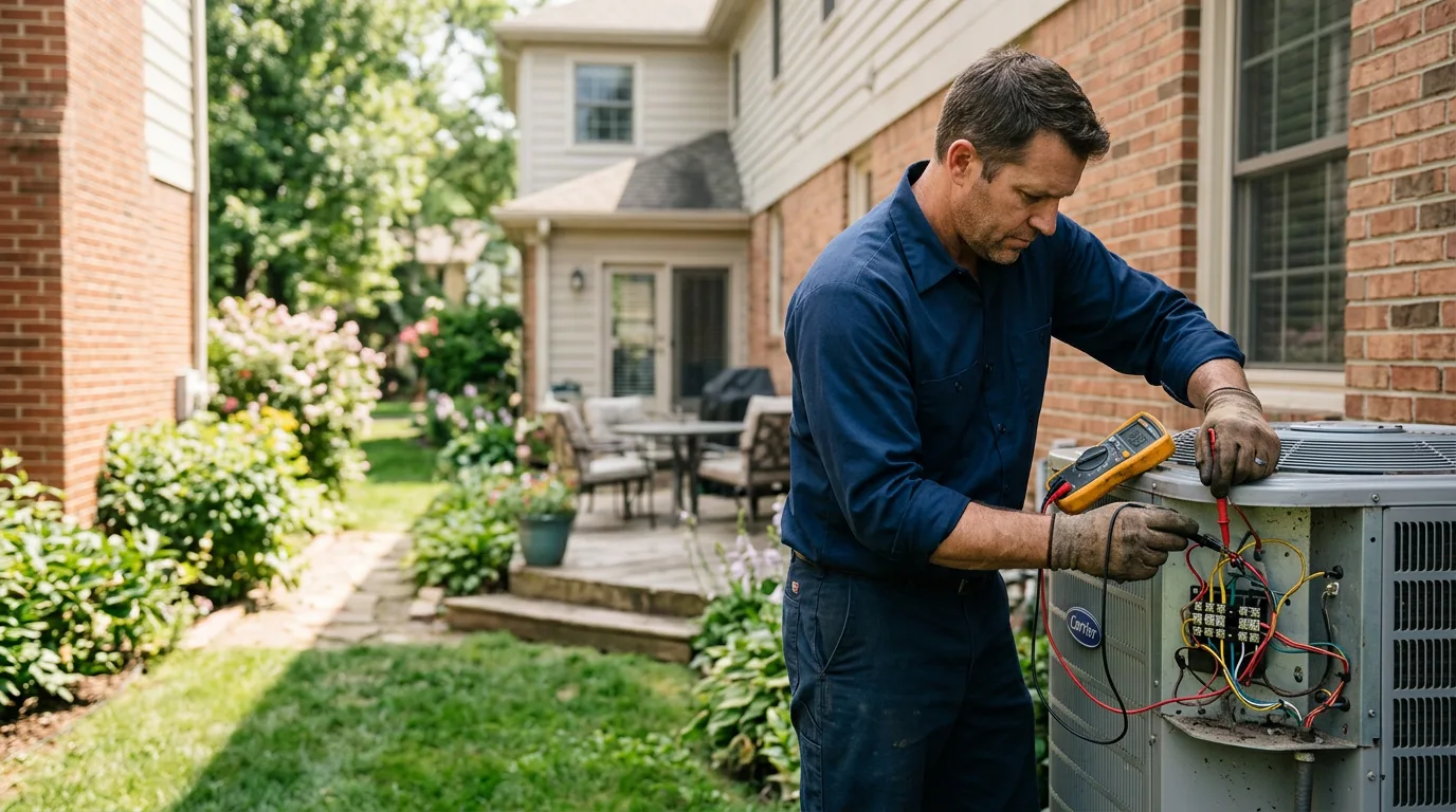 HVAC technician working near Thornton, CO
